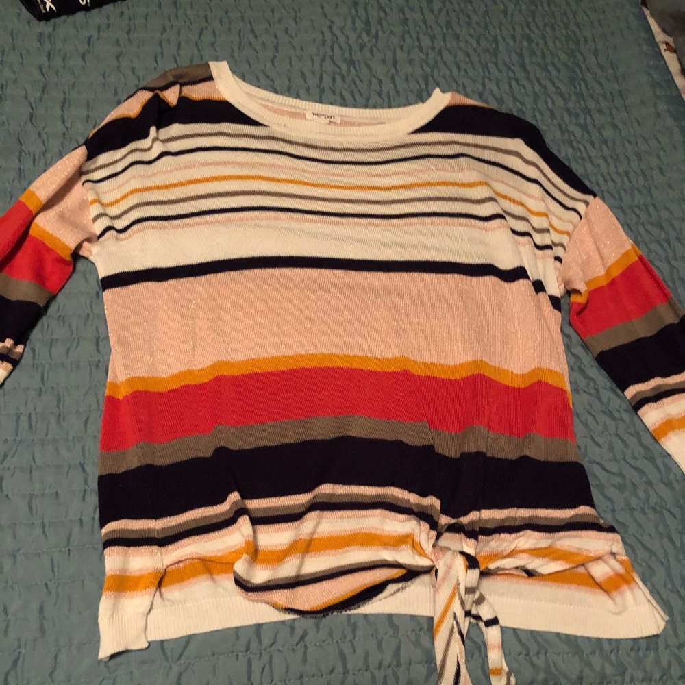 Tie front summer sweater